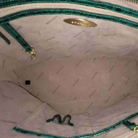 Brahmin Teal Shoulder Bag and Wallet Set - Picture 10 of 15